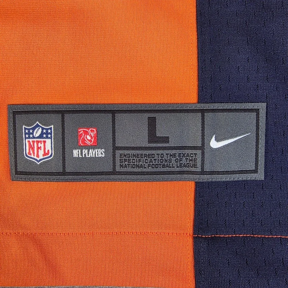 Nike Football‎ Jersey Mens Large Orange Russell Wilson Denver Broncos NFL New